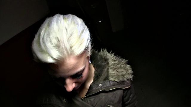 Blonde amateur gets her pussy drilled by another man's cock while her boyfriend watches in POV