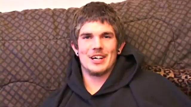 Lucky returns from the skateboard park and invites us to watch him stroke one out. He removes his pants and works on his cock as he lubes up his butt with his finger.