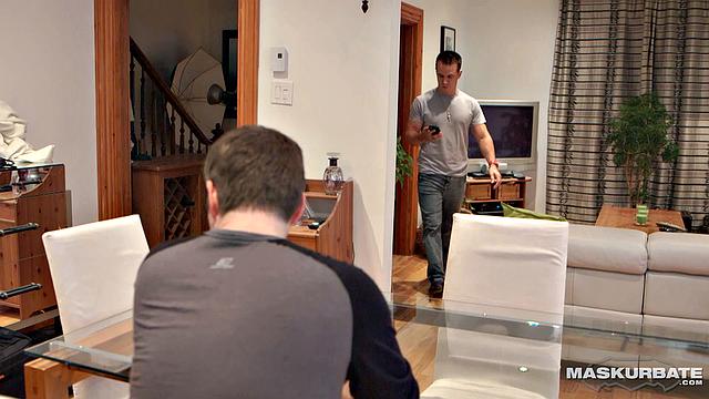 Muscle Hunk Beats His Cock & Fucks Some Toys