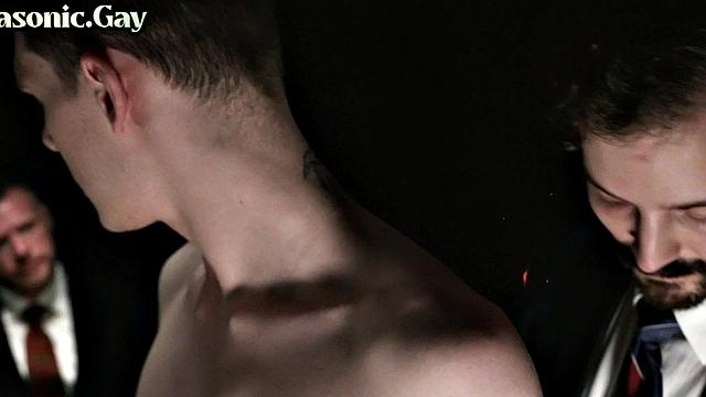 Religious twink believer analized by leaders