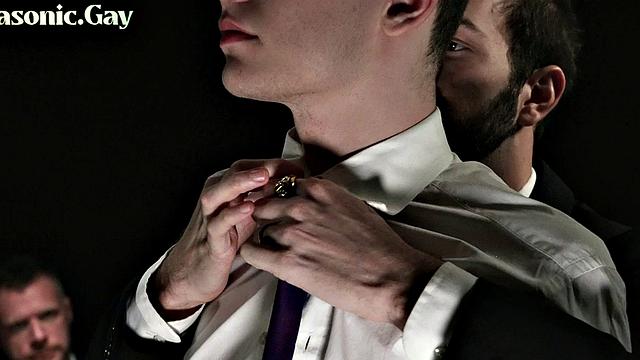 Religious twink believer analized by leaders