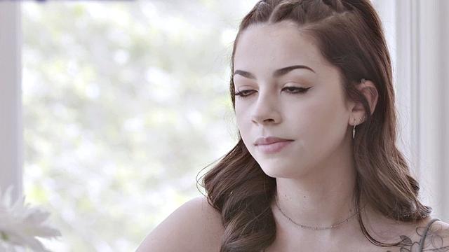 Cheating inked slut with pierced tits pounded