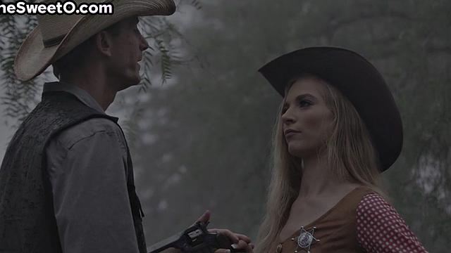 Outdoor Sensual Cowboy Sex with Beauty