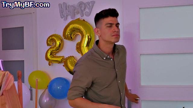 Nasty latina swinger fucks her BFF's man