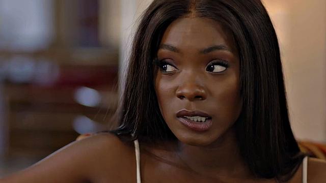Pierced TS babe licks and fucks round ass Ebony