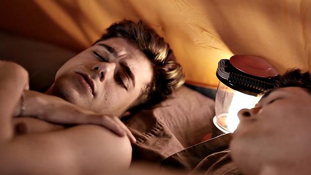 Str8 twink barebacked under tent by best gay friend