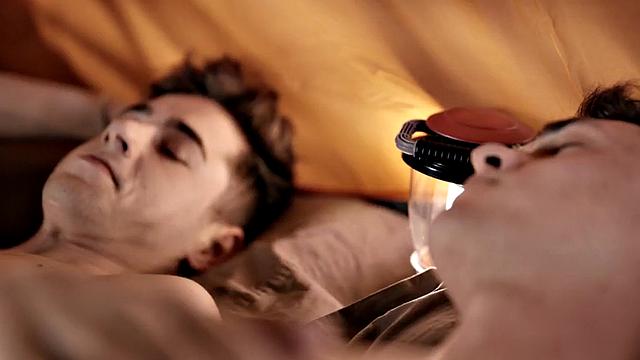 Str8 twink barebacked under tent by best gay friend