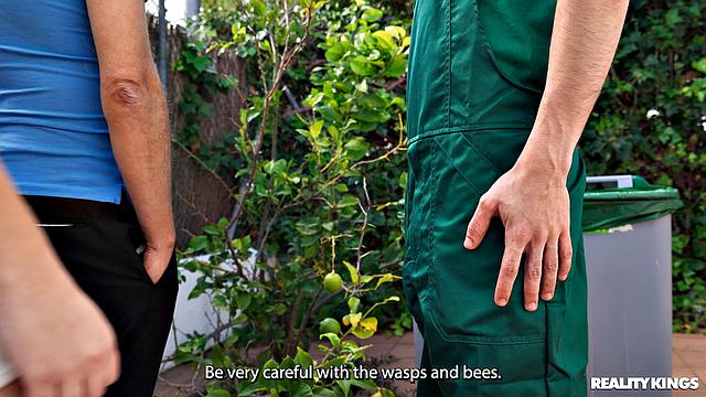 Hiding and Fucking the Landscaper