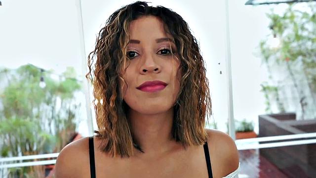 Cum Covered Latina Smiles