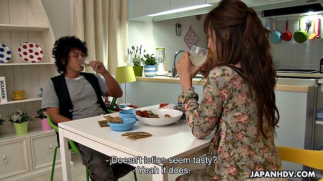 Cheating wife Nami Honda fucks hubby's friend