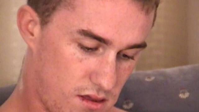 Back in San Diego, Mike had some free time so he dropped by Auntie Bob's hotel room for a solo jerk off. He hits the shower, drops his towel, grabs his cock and jacks off for us. Mike shoots all over his chest and then bails out the door.