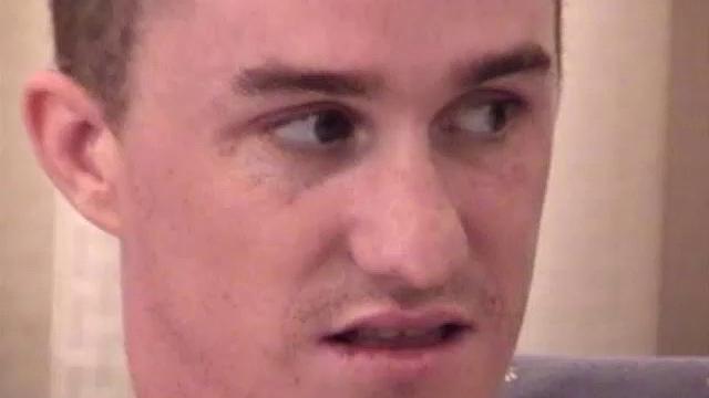 Back in San Diego, Mike had some free time so he dropped by Auntie Bob's hotel room for a solo jerk off. He hits the shower, drops his towel, grabs his cock and jacks off for us. Mike shoots all over his chest and then bails out the door.