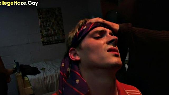 College stud assfucked for fraternity in front of audience