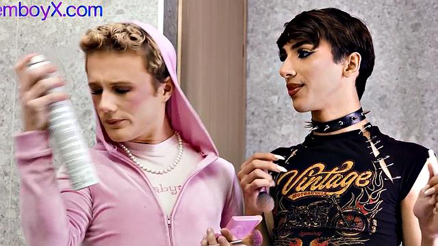 21yo boys bareback fucked in 3some by muscled hunk