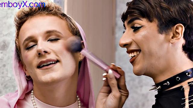 21yo boys bareback fucked in 3some by muscled hunk