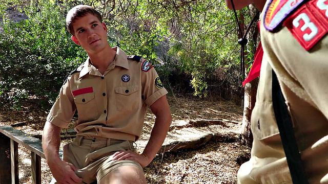 Hairy scout bareback fucked at home till cumshot