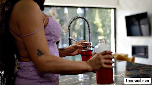 He let me bend over and fuck my ass in the kitchen