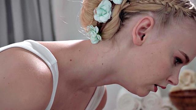 IR babe riding BBC on massage after licking pussy