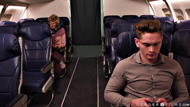 Trans Stewardess Is One Kinky Bitch - Ariel Demure - GenderXFilms