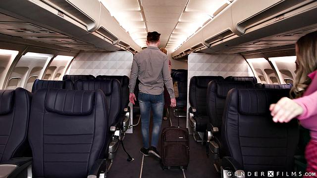 Trans Stewardess Is One Kinky Bitch - Ariel Demure - GenderXFilms