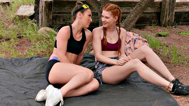 21yo nympho lesbians enjoy fingering pussies while licking