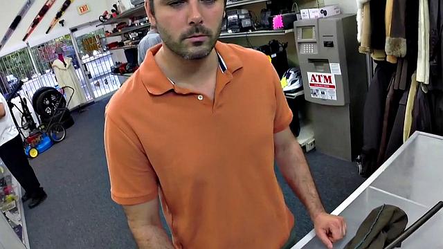 Gay pawn threesome assdrilled in the office by shop owners