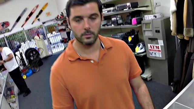 Gay pawn threesome assdrilled in the office by shop owners