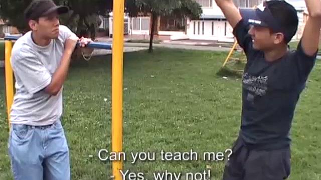 Latin twinks meet for the first time in a public park. The two hit it off and head for some privacy. It isn't long before these horny boys are striping each other naked and exchanging blowjobs.