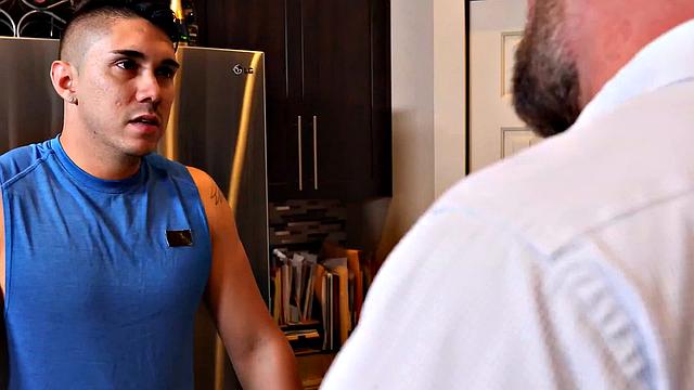 FamilyCreep - Latino Jock Gets POUNDED BY STEPDAD'S MASSIVE COCK
