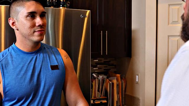 FamilyCreep - Latino Jock Gets POUNDED BY STEPDAD'S MASSIVE COCK