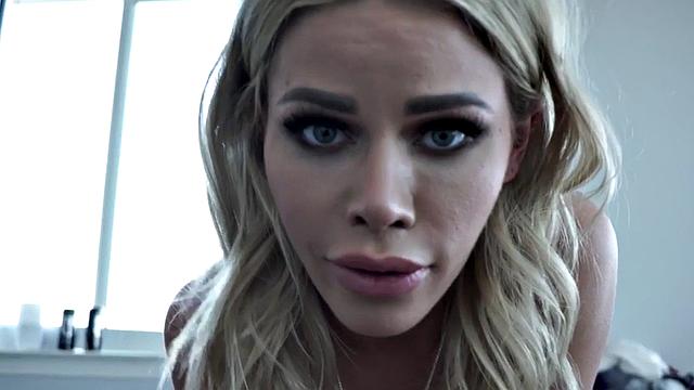 Bigtit babe giving during taboo sex in POV action