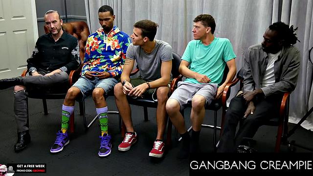 GangbangCreampie - Petite Brunette Can Handle Getting Gangbanged Good