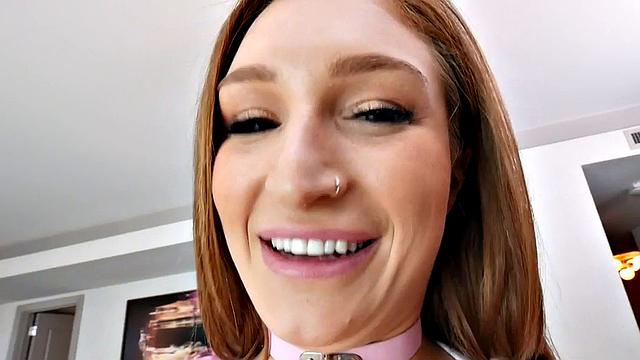 IR big ass anal redhead babe fingers while BBC smashed