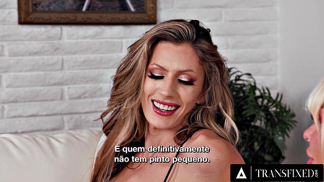 TRANSFIXED - Stacked Trans Brittney Kade Fucks Sexy Jade Venus Until She CUMS!