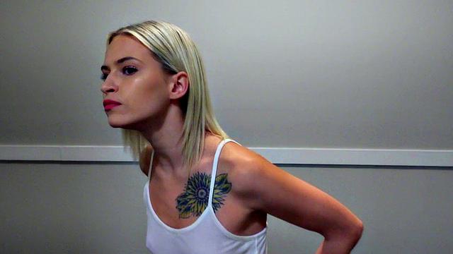 Watch as a bald pussy gets eaten and fucked in reverse cowgirl POV