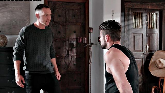 Deepthroating taboo stud bareback fucked in anal