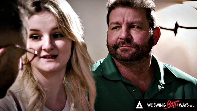 WE SWING BOTH WAYS - Innocent Teen Eliza Eves Gives It Up To Bisexual Neighbors