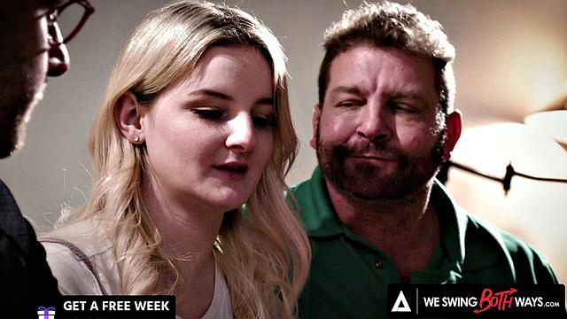 WE SWING BOTH WAYS - Innocent Teen Eliza Eves Gives It Up To Bisexual Neighbors