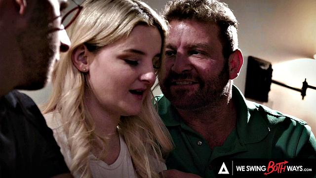 WE SWING BOTH WAYS - Innocent Teen Eliza Eves Gives It Up To Bisexual Neighbors