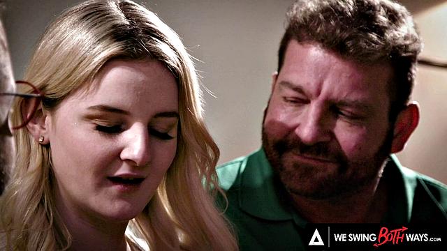 WE SWING BOTH WAYS - Innocent Teen Eliza Eves Gives It Up To Bisexual Neighbors