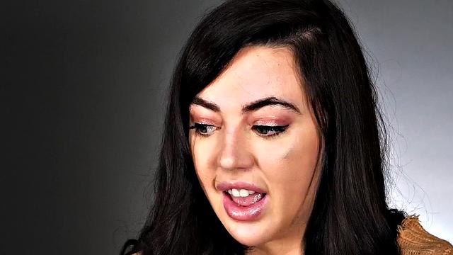 Tiny 21yo babe solo toying and dildoing after casting