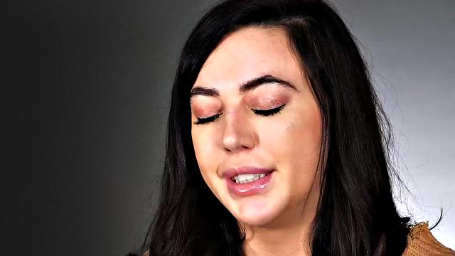 Tiny 21yo babe solo toying and dildoing after casting