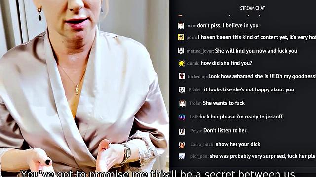 VIP4K. Perv sneaks into teacher's apartment and they have sex