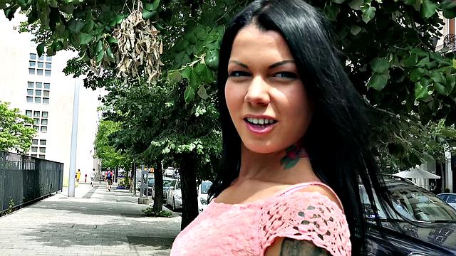 Euro Hottie Rides Cock