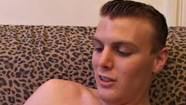 Amateur Stroking His Cock