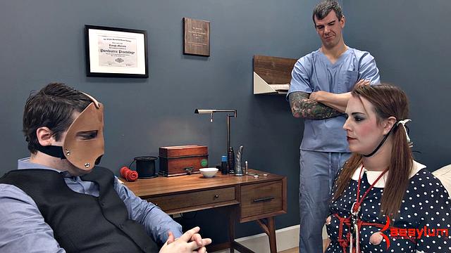 Watch as submissive gets her ass drilled by two hung dudes in kinky domination and sex-toy action!