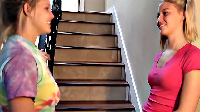 Hot lesbians get wet finger fucking in POV