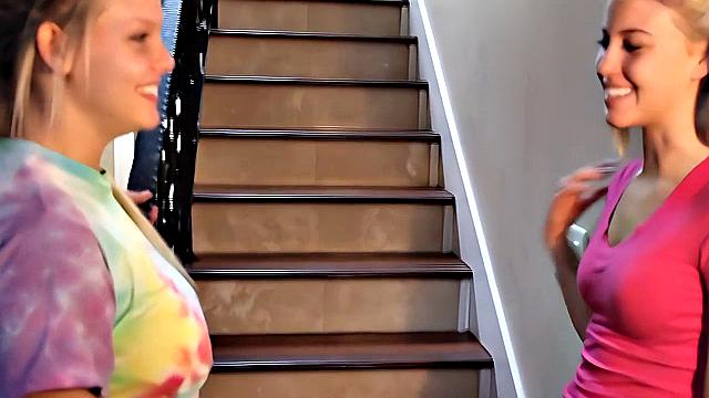 Hot lesbians get wet finger fucking in POV