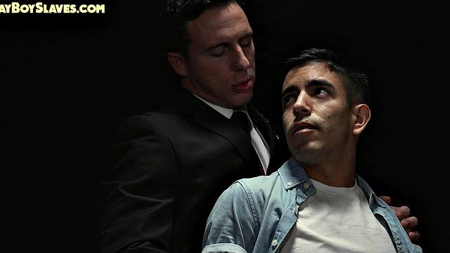 21yo subject barebacked by powerful in black suit