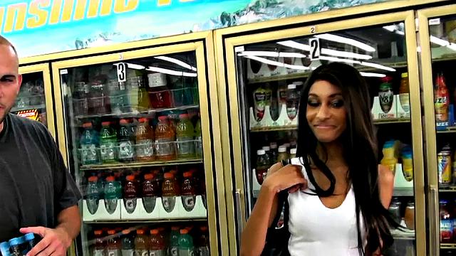 Watch Nadia, the tattooed Latina, get naughty in the living room while riding her straight and hard